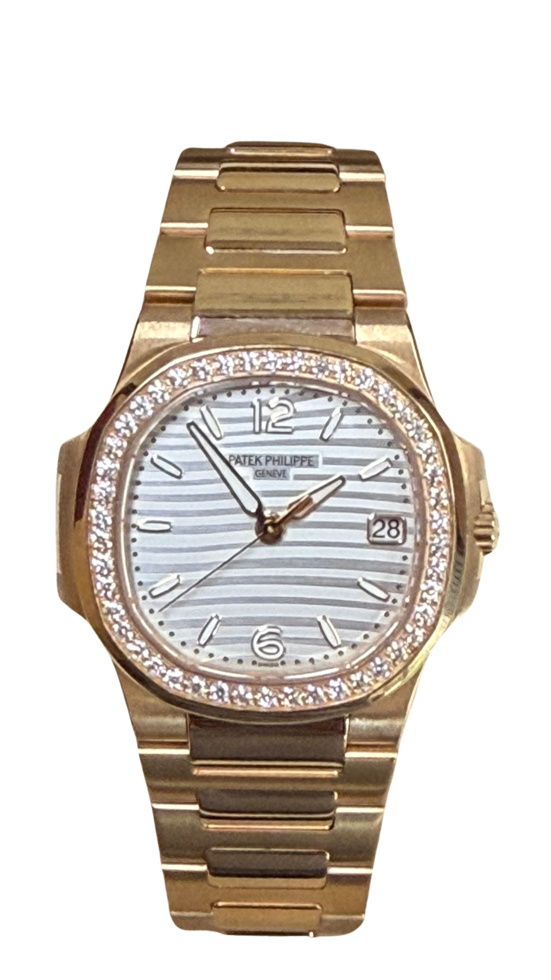 Patek Philippe Nautilus Diamond Dial || Rose Gold - Full Set
