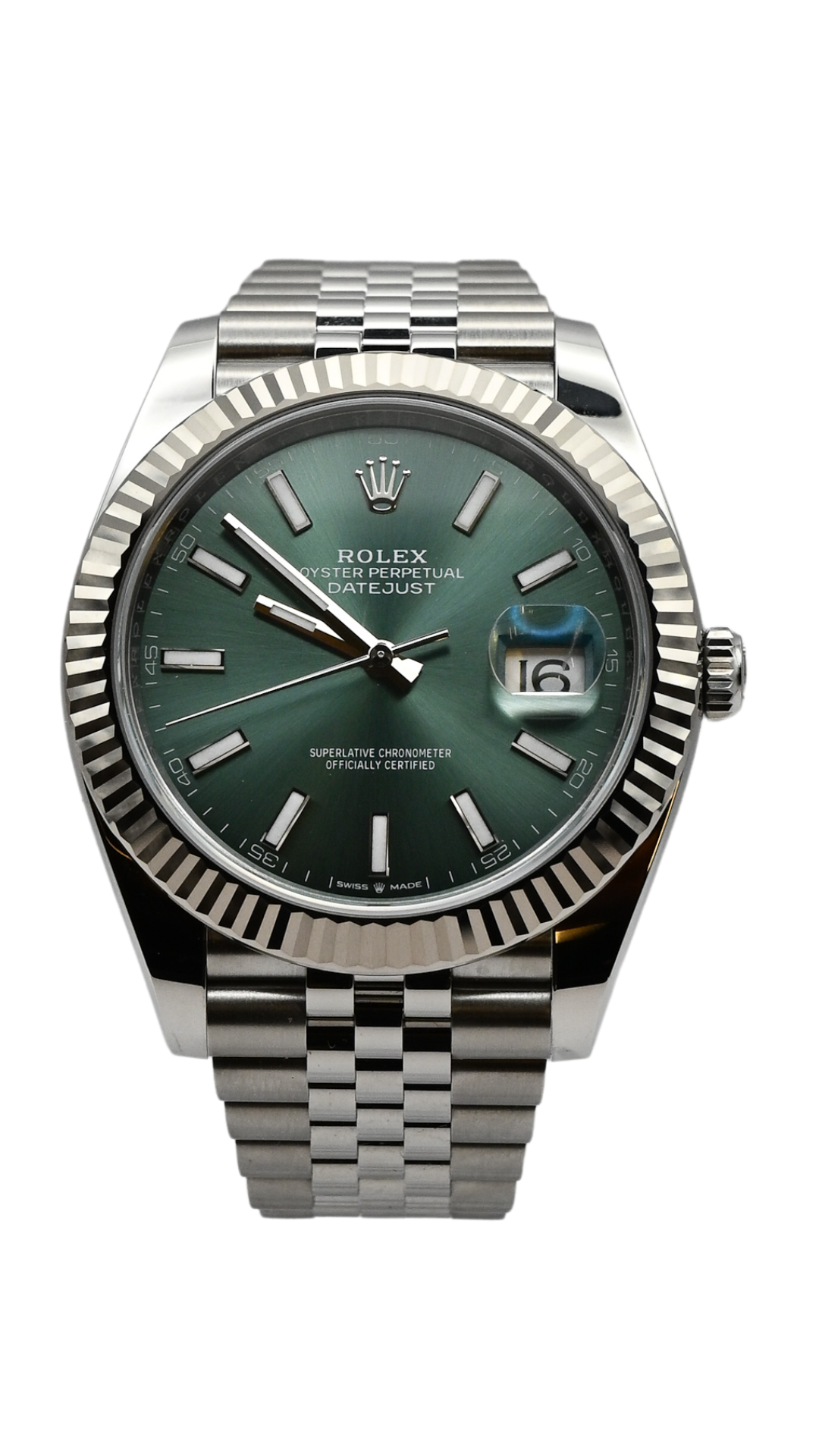 Rolex Datejust 41 126334 Mint Green Dial Jubilee 2024 Full Set